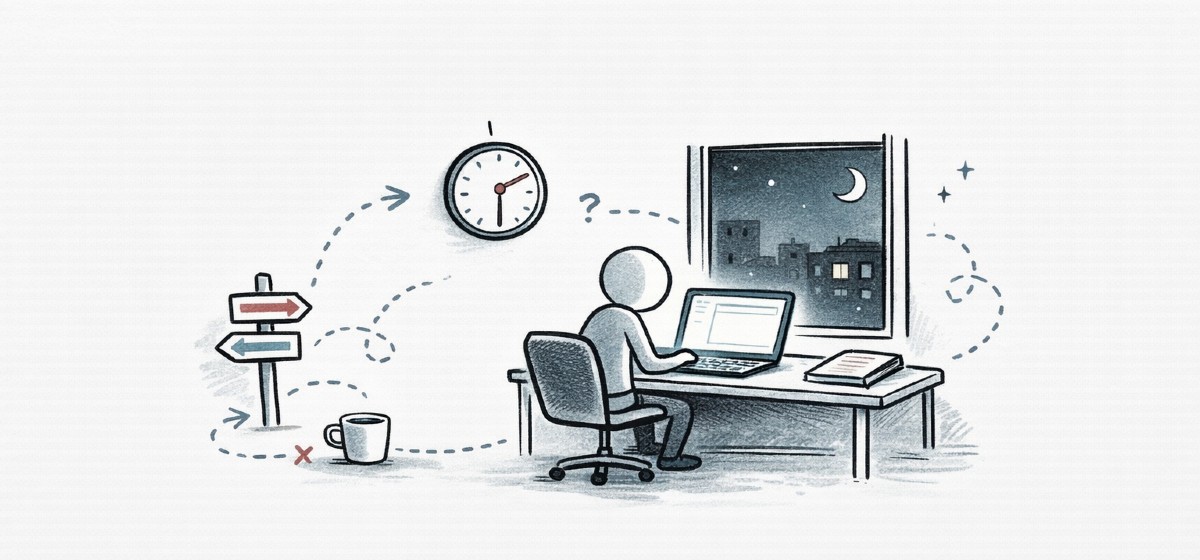 Überforderung im Job - Sketchnote